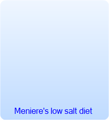 Meniere's low salt diet
